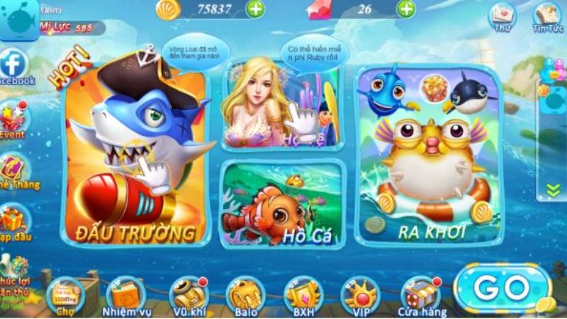 Cách chơi game Thợ Săn Cá tương tự như các game bắn cá khác